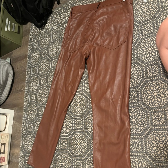 Mother Mid Rise Dazzler Ankle Faux Leather - Picture 7 of 16